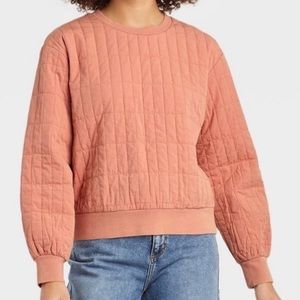 Universal Thread Quilted Pullover Sweatshirt